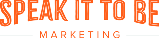 Speak it to be marketing logo
